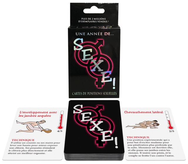 UNE ANNÉE DE... SEXE! Cartes de Positions Sexuelles - KHEPER GAME Kheper Games - Boutique Séduction