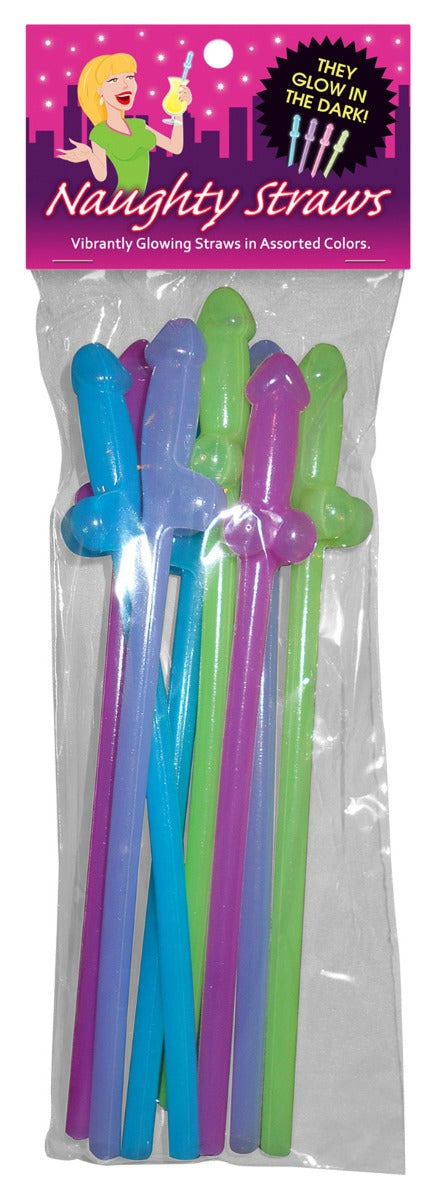 Glow In The Dark Naughty Straws - KHEPER GAME Kheper Games - Boutique Séduction