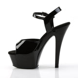 6" (15.2cm) Heel, 1 3/4" (4.4cm) Platform ankle strap sandal Pleaser Shoes - Boutique Séduction