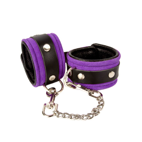 Suede Handcuffs with Leather Lining