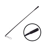Crop Black Faux-Leather 27"