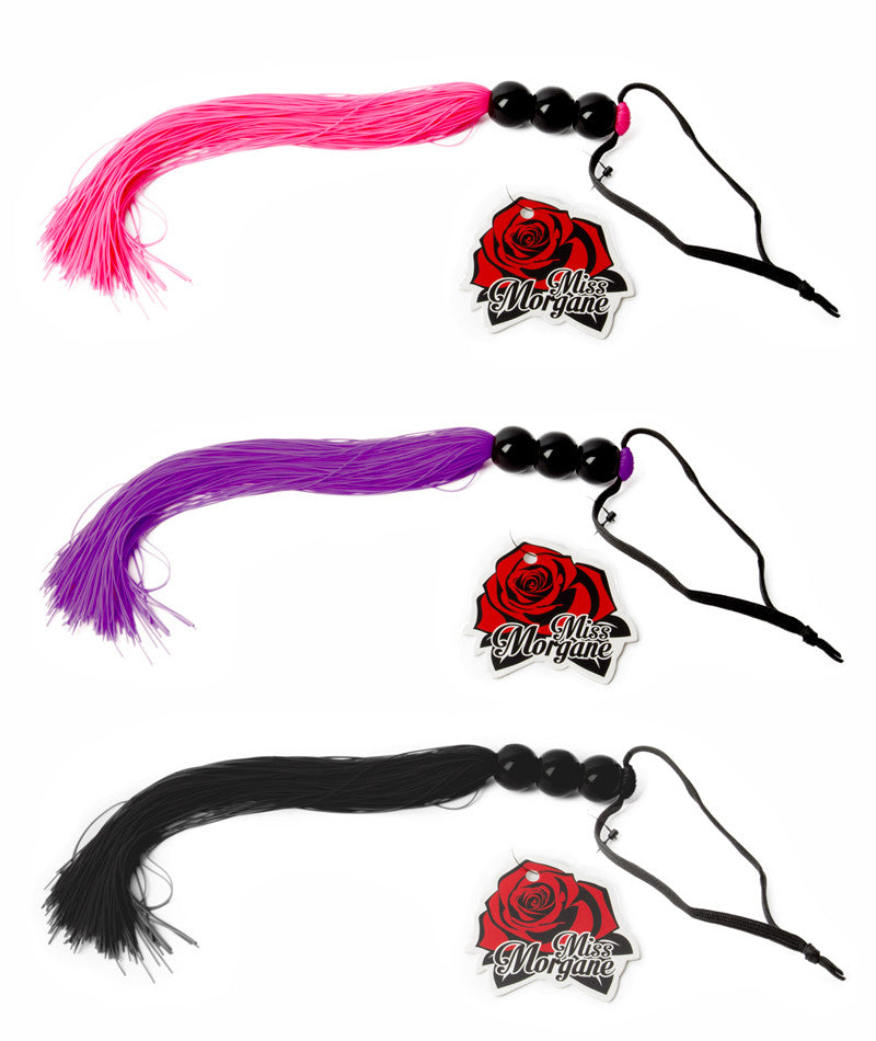 12" Whip - Miss Morgane - Rubber with bead handle Miss Morgane - Boutique Séduction