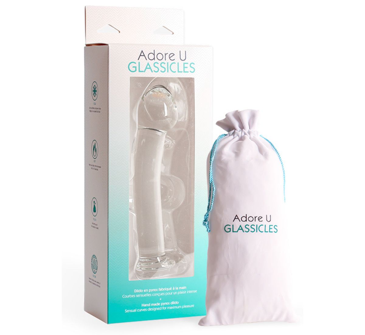 THREE Glass Dildo - GLASSICLES Adore U - Glassicles - Boutique Séduction