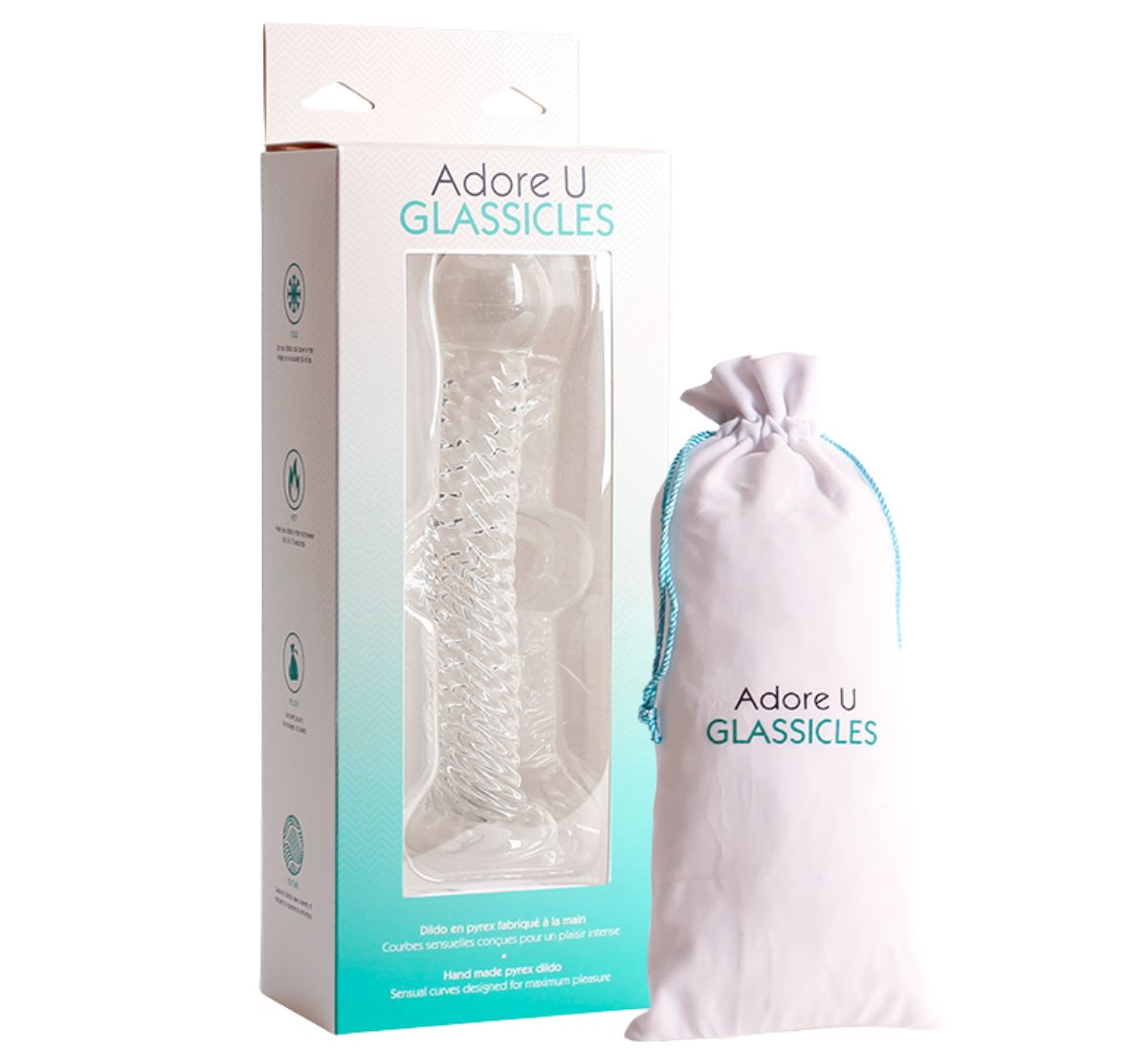 SIX Glass Dildo - GLASSICLES Adore U - Glassicles - Boutique Séduction