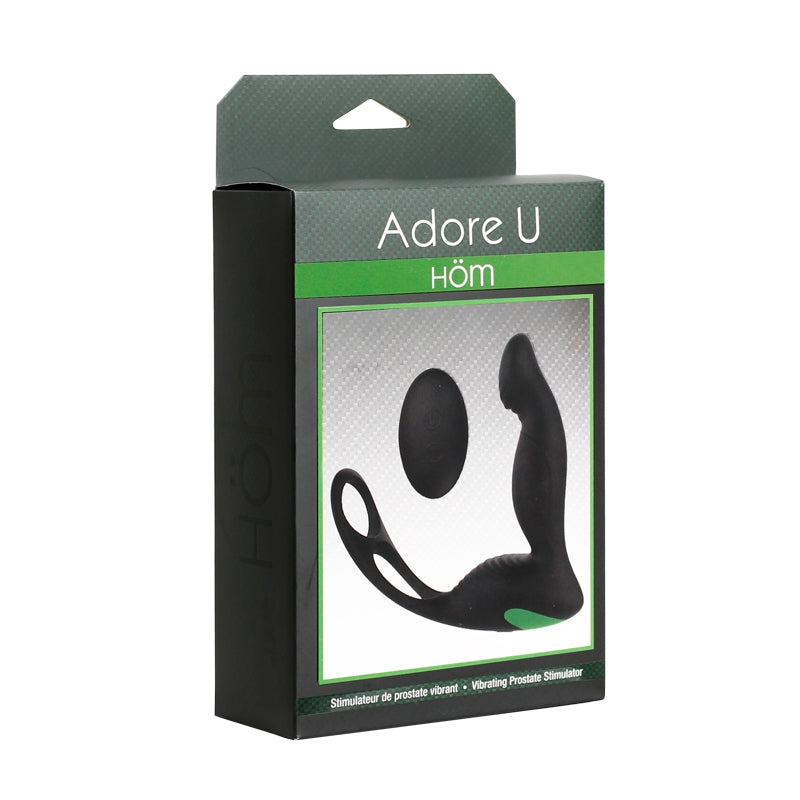 Vibrating Prostate Stimulator With Remote - ADORE U HÖM Adore U - Höm - Boutique Séduction