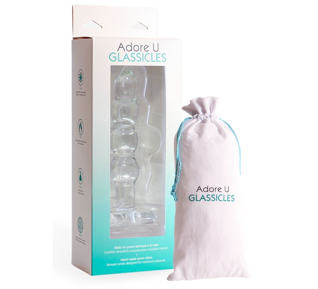 TEN Glass Dildo - GLASSICLES Adore U - Glassicles - Boutique Séduction