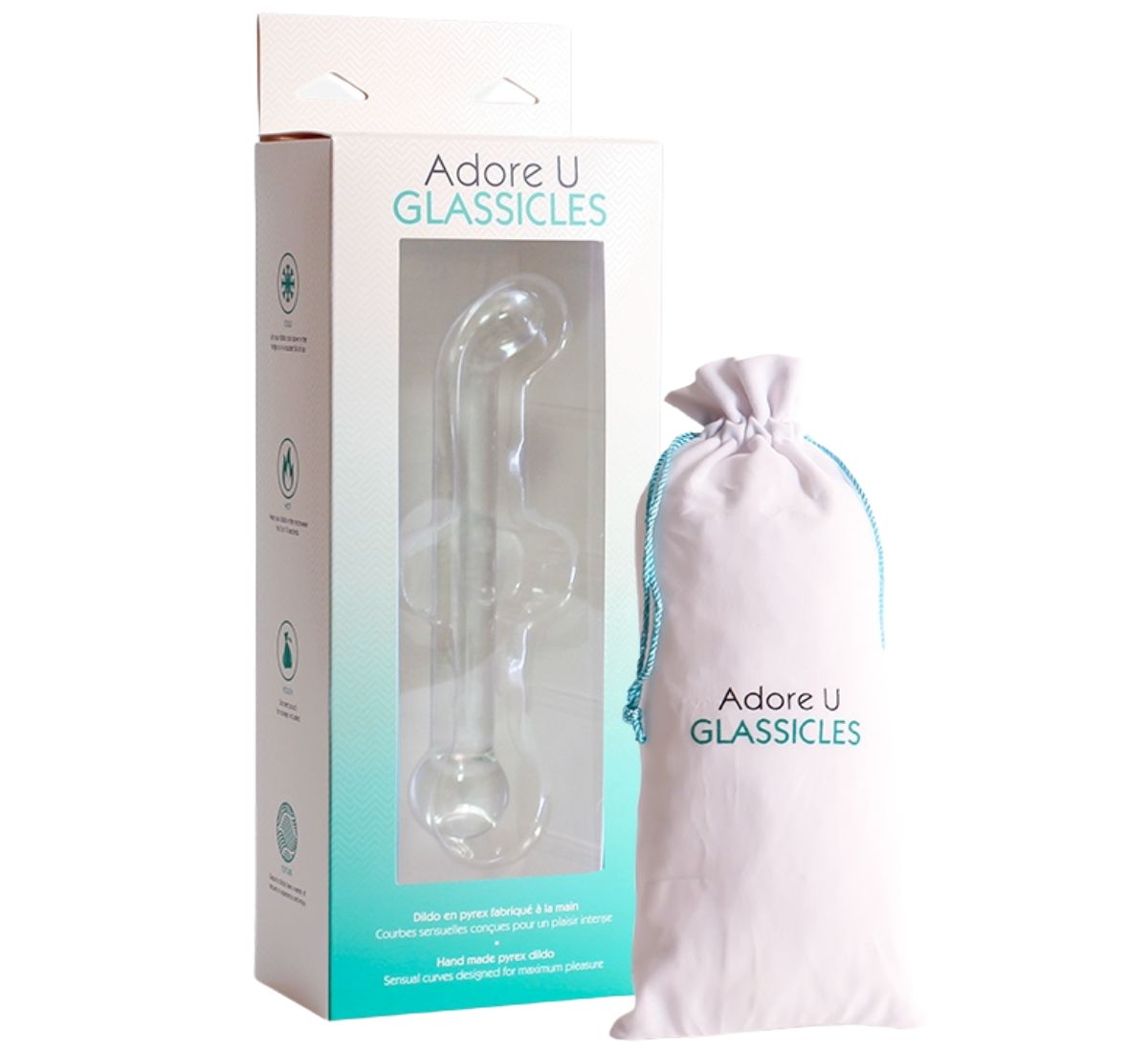 ELEVEN Glass Dildo - GLASSICLES Adore U - Glassicles - Boutique Séduction