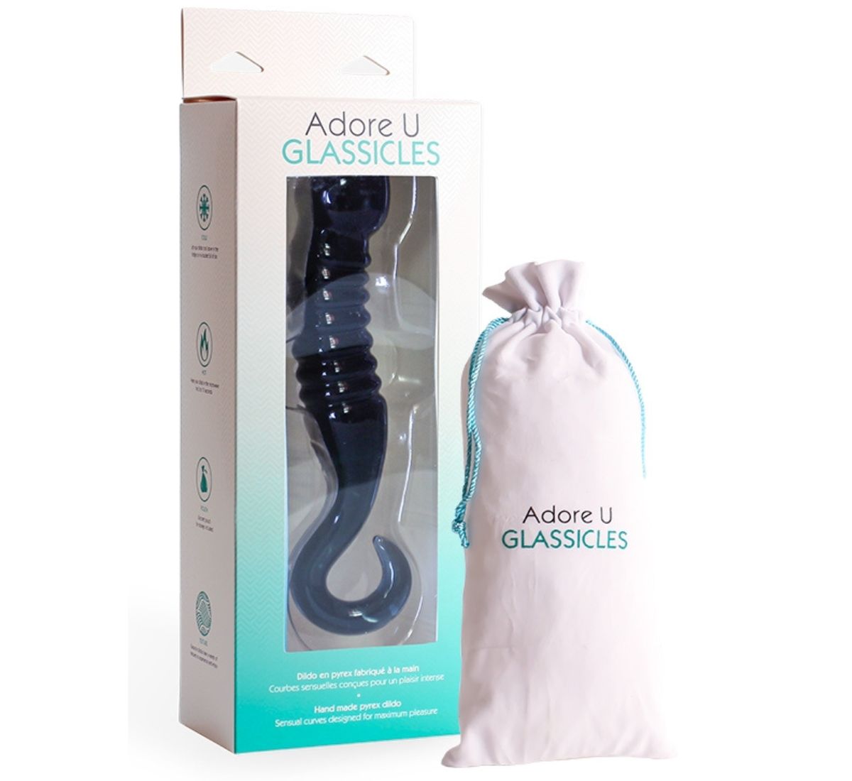 TWELVE Glass Dildo - GLASSICLES Adore U - Glassicles - Boutique Séduction