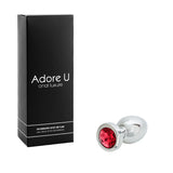 ANAL LUXURE Stainless Steel Butt Plug Adore U - Anal Luxure - Boutique Séduction