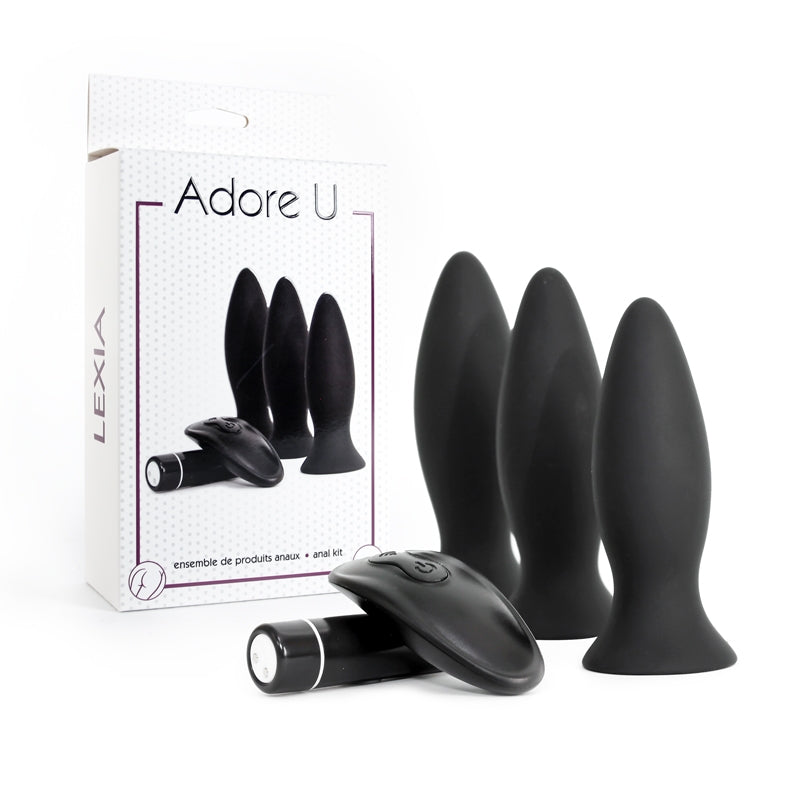 Remote controlled butt plug set - Adore U - Lexia Adore U - Anal - Boutique Séduction