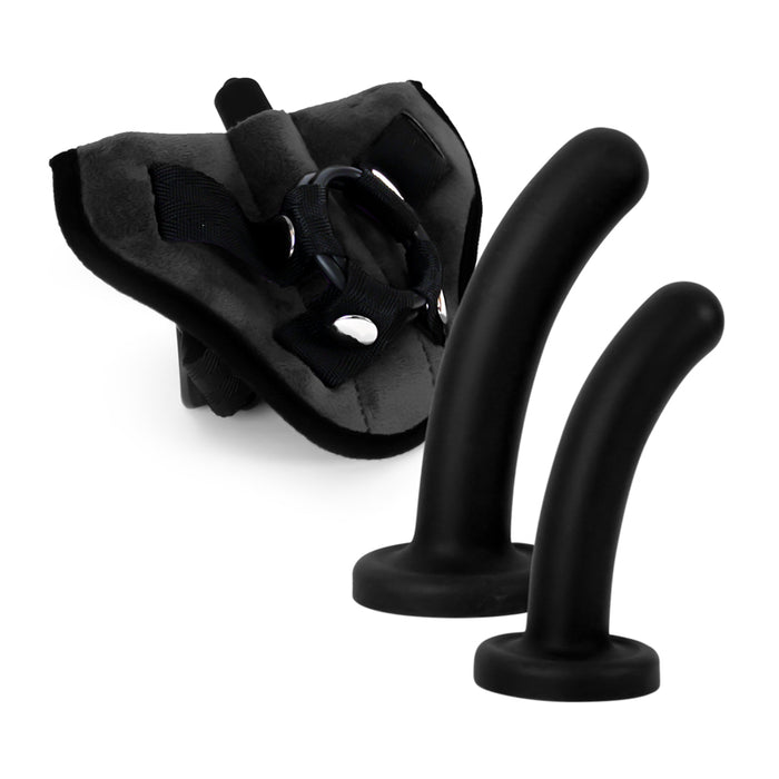 Vibrating Harness & Dildos Kit Adore U - Duo - Boutique Séduction