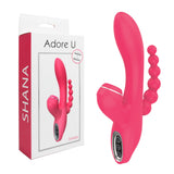 SHANA Triple Stimulation Vibrator Adore U Classic - Boutique Séduction