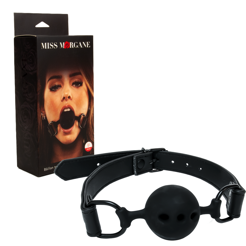 Breathable vegan ball gag - Miss Morgane Vegan - Boutique Séduction