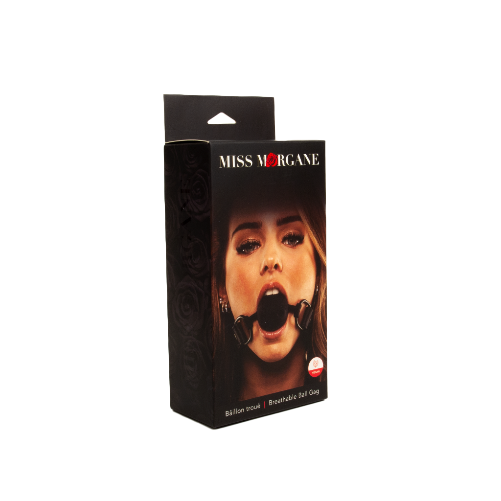 Breathable vegan ball gag - Miss Morgane Vegan - Boutique Séduction