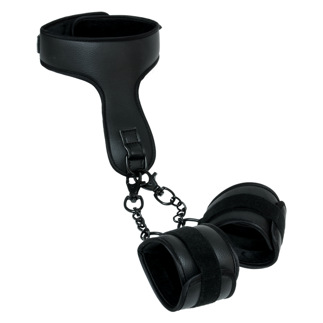 Vegan Collar with Handcuffs 