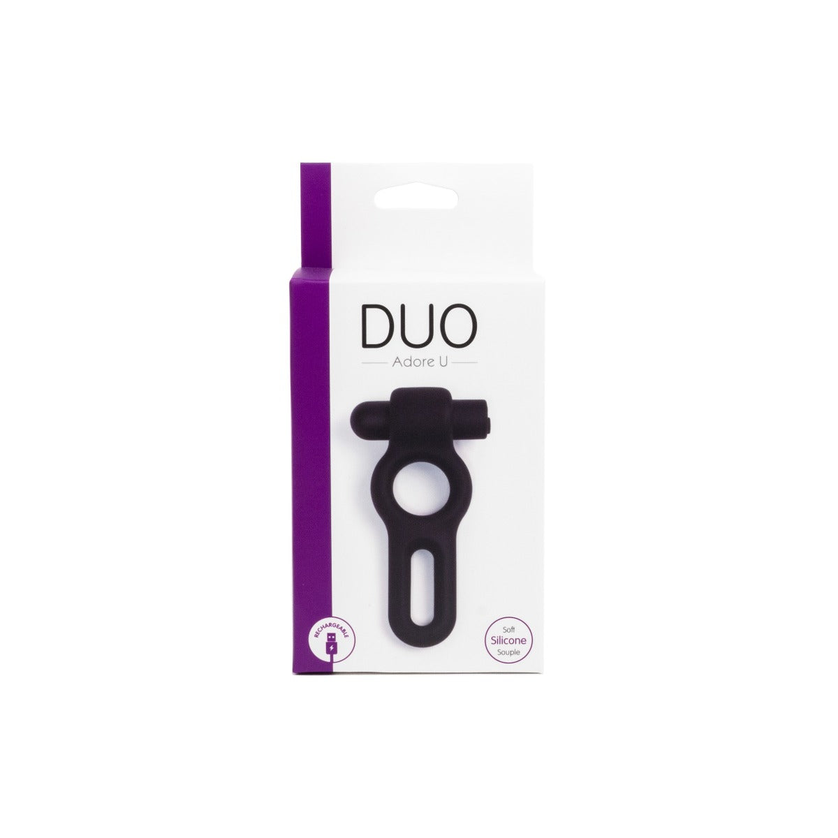 DUO Dual Vibrating Ring - ADORE U Adore U - Duo - Boutique Séduction