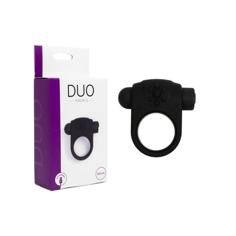 DUO Textured Vibrating Cockring - ADORE U Adore U - Duo - Boutique Séduction