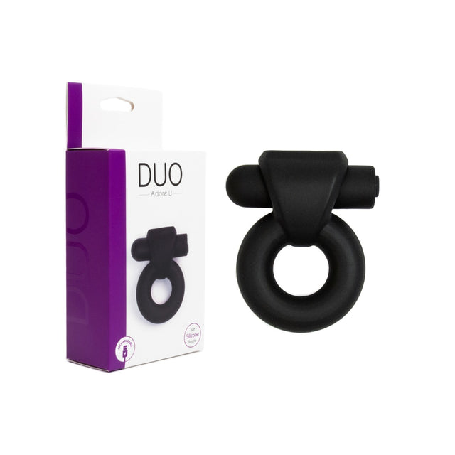 DUO Silky Vibrating Cockring - ADORE U Adore U - Duo - Boutique Séduction