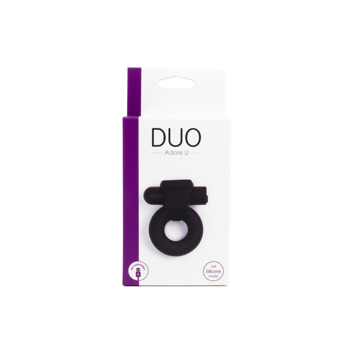 DUO Silky Vibrating Cockring - ADORE U Adore U - Duo - Boutique Séduction