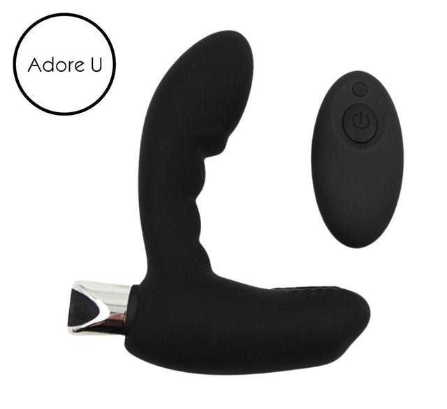 Vibrating Textured Prostate Stimulator with Remote - ADORE U HÖM Adore U - Höm - Boutique Séduction