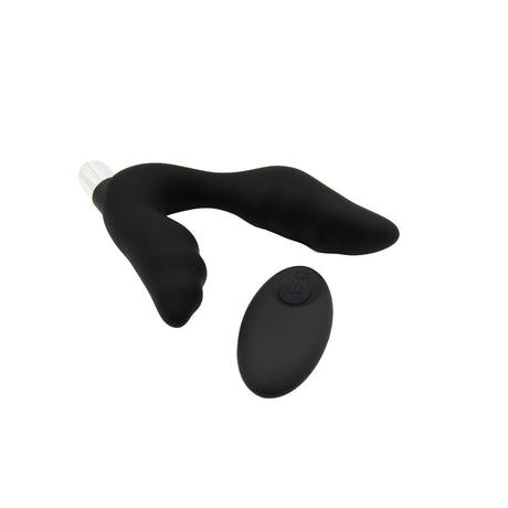 Vibrating Ribbed Texture Prostate Stimulator with Remote