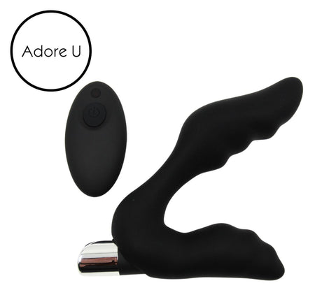 Vibrating Ribbed Texture Prostate Stimulator with Remote - ADORE U HÖM Adore U - Höm - Boutique Séduction