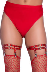 Iridescent Heart Garter Suspenders - LEG AVENUE Leg Avenue - Boutique Séduction