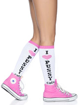 PUSSYCAT Knee Socks - LEG AVENUE Leg Avenue - Boutique Séduction