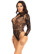 Lace and Net Bodysuit - LEG AVENUE Leg Avenue - Boutique Séduction