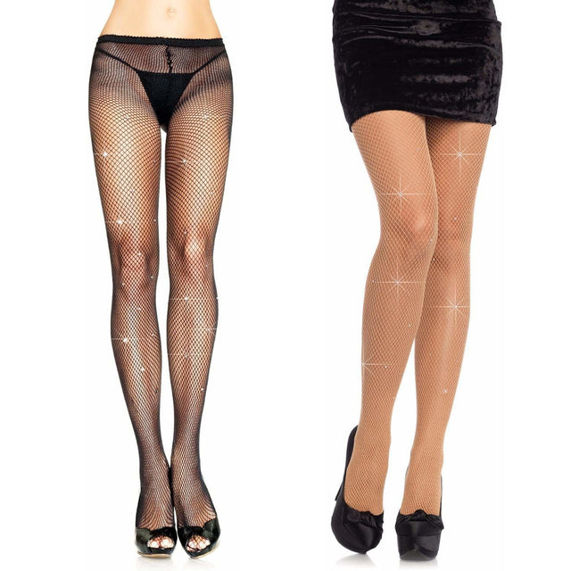 Fishnet tights with rhinestone - Leg Avenue Leg Avenue - Boutique Séduction