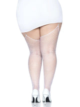 Rhinestone Fishnet Stockings Queen - LEG AVENUE Leg Avenue - Boutique Séduction