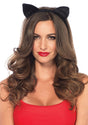 Velvet Black Cat Ears Leg Avenue - Boutique Séduction