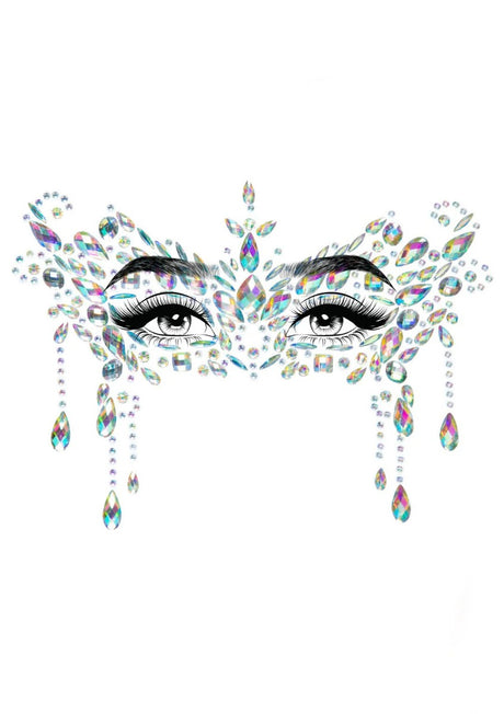 Masquerade Rhinestone Face Jewels - LEG AVENUE Leg Avenue - Boutique Séduction