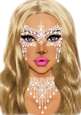 Masquerade Rhinestone Face Jewels - LEG AVENUE Leg Avenue - Boutique Séduction