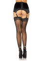 Rhinestone Backseam Sheer Stockings Leg Avenue - Boutique Séduction