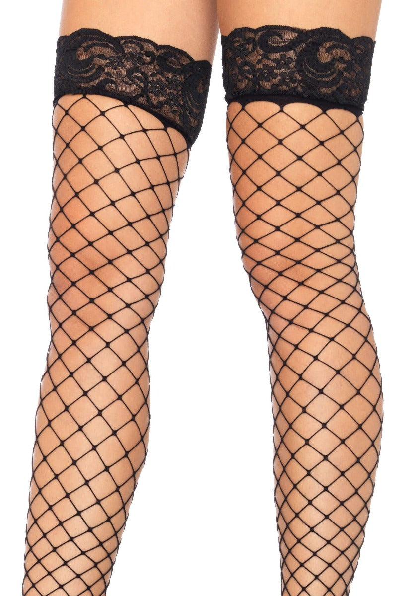 Fence Net Thigh Highs Leg Avenue - Boutique Séduction