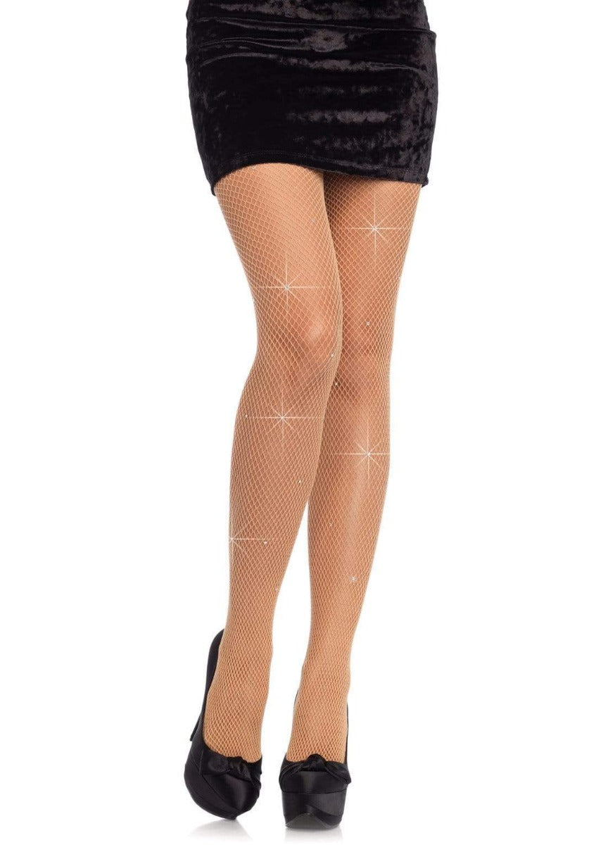 Fishnet tights with rhinestone - Leg Avenue Leg Avenue - Boutique Séduction