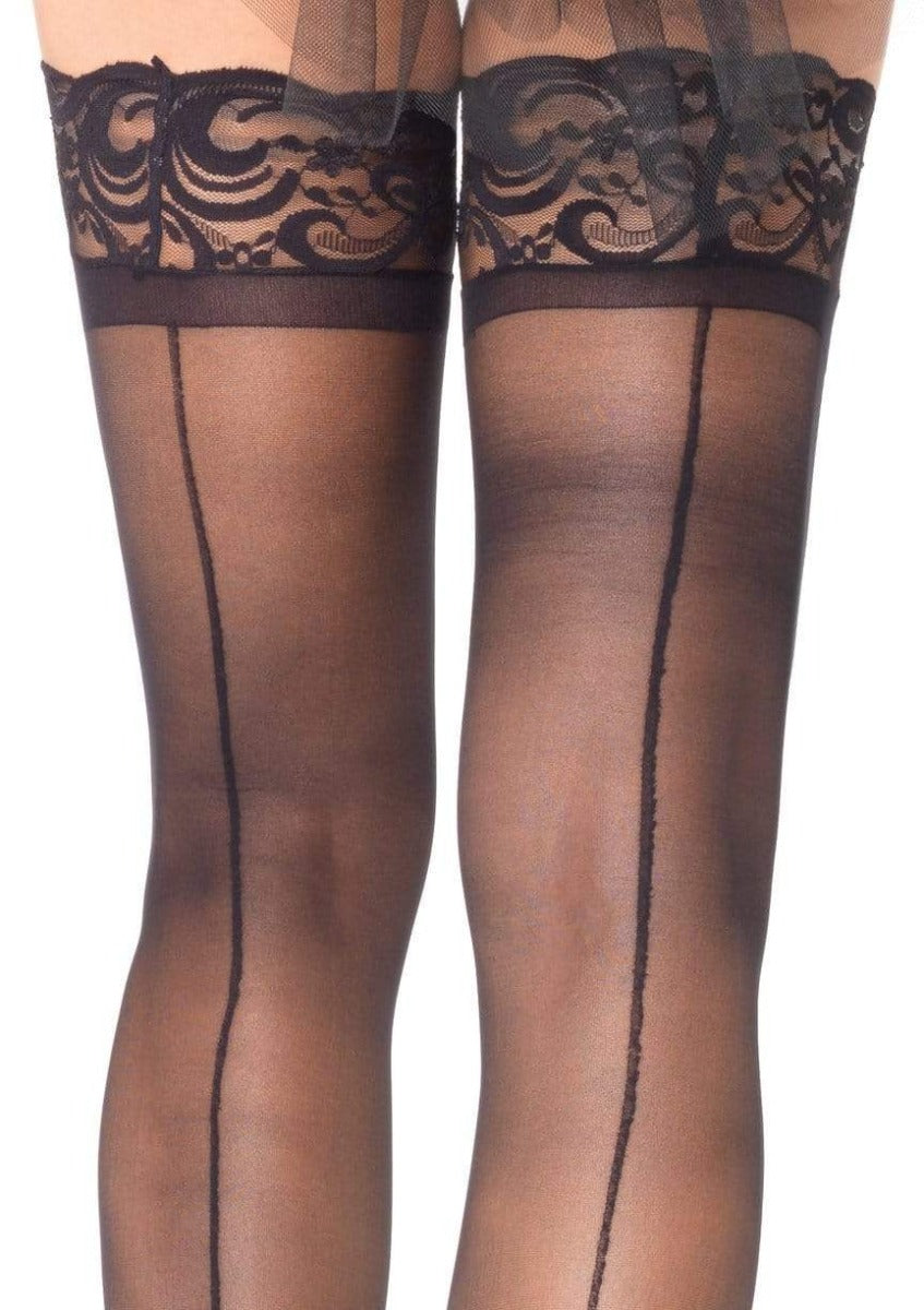 Stay up sheer backseam thigh highs Leg Avenue - Boutique Séduction