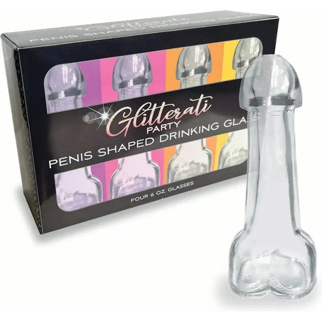 Penis Shapped Drinking Glass - GLITTERATI Little Genie - Boutique Séduction