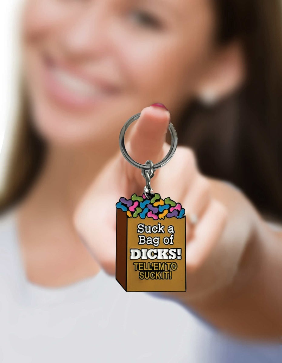 SUCK A BAG OF DICK! Key Chain - SUPER FUN Little Genie - Boutique Séduction