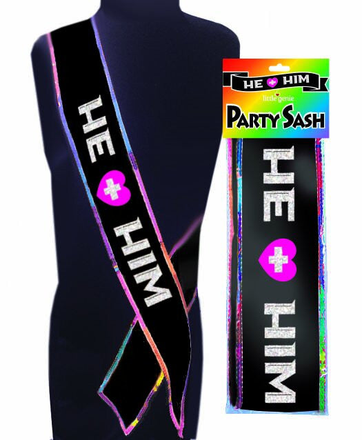 HE + HIM Party Sash - LITTLE GENIE Little Genie - Boutique Séduction