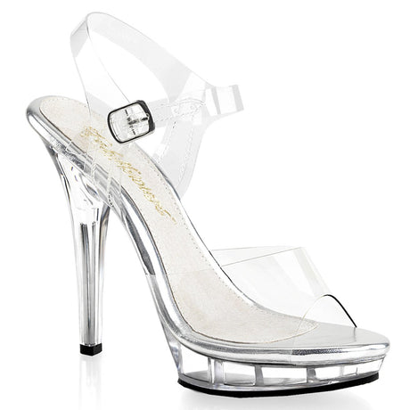 5" (12.7cm) Heel, 3/4" (1.9cm) Platform ankle strap sandal Pleaser Shoes - Boutique Séduction