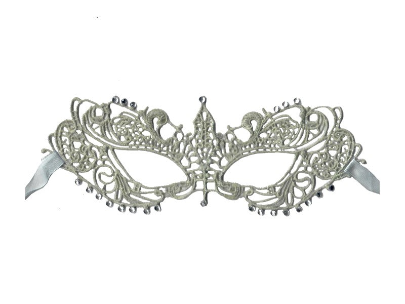 Brocade Lace with Rhinestones Mask - KBW KBW - Boutique Séduction