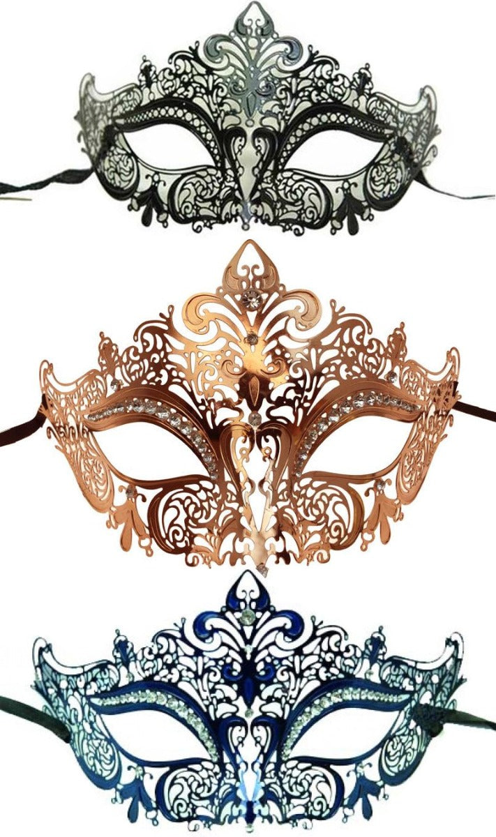 Mascarade mask - KBW - Laser-cut metal KBW - Boutique Séduction
