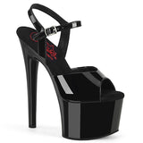 7" (178mm) Heel, 2 3/4" (70mm) Platform ankle strap sandal Pleaser Shoes - Boutique Séduction