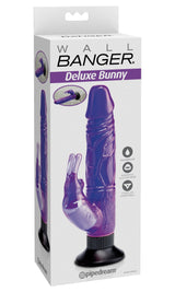 Vibrator with suction cup - Wall Banger - Deluxe bunny Wall Banger - Boutique Séduction