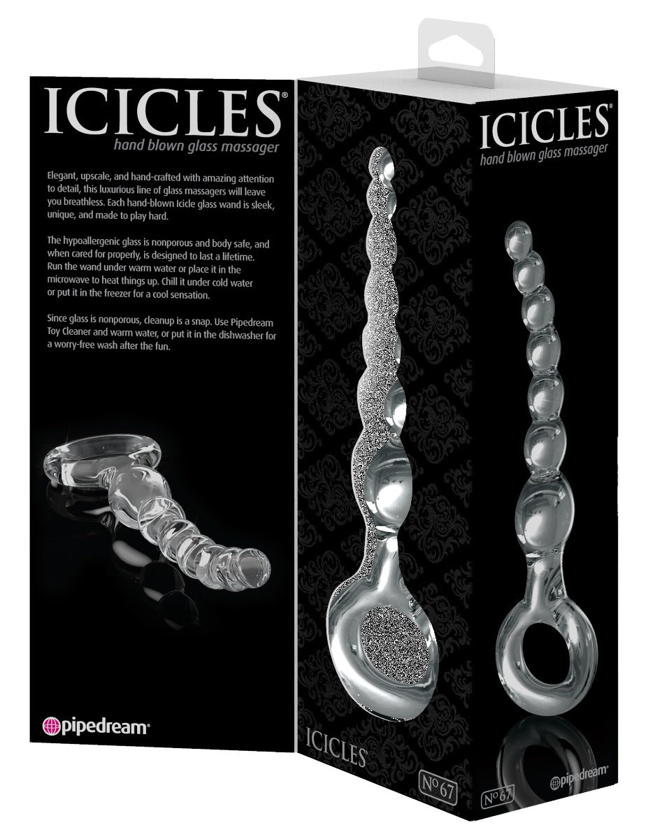 Glass Butt Plug - Icicles - No.67 Icicles - Boutique Séduction