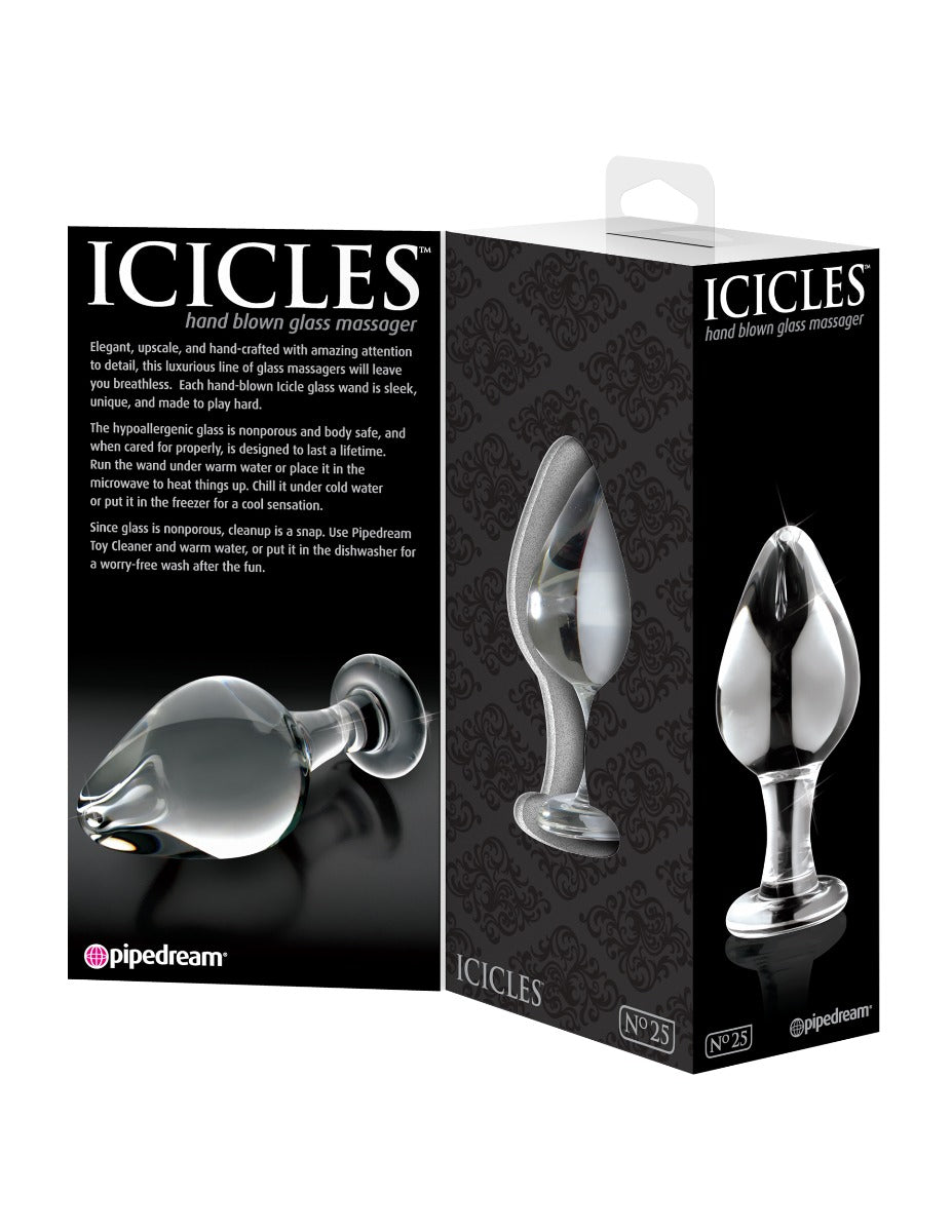 Glass butt plug - Icicles - No.25 Icicles - Boutique Séduction