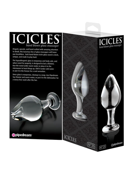 Glass butt plug - Icicles - No.25 Icicles - Boutique Séduction