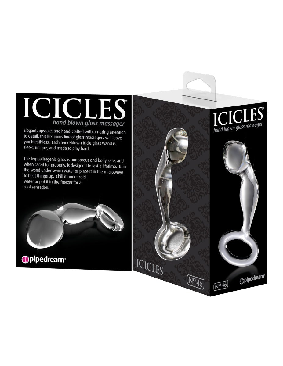 Glass Butt Plug - Icicles - No.46 Icicles - Boutique Séduction